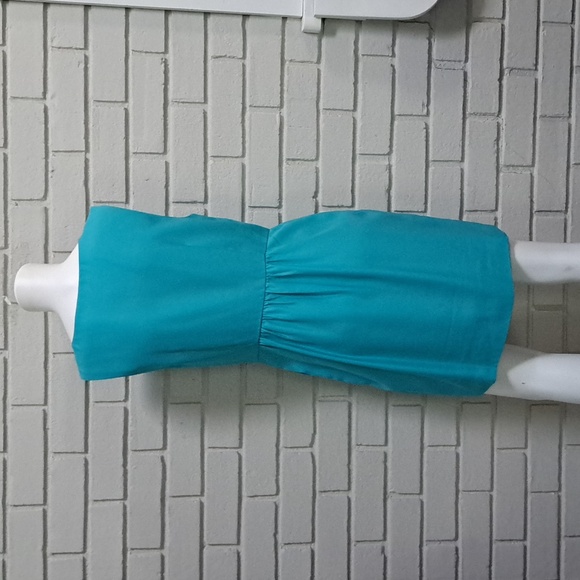 J. Crew Blue Sleeveless Lined Pleated Dress. Size 8 NWOT - Picture 5 of 11